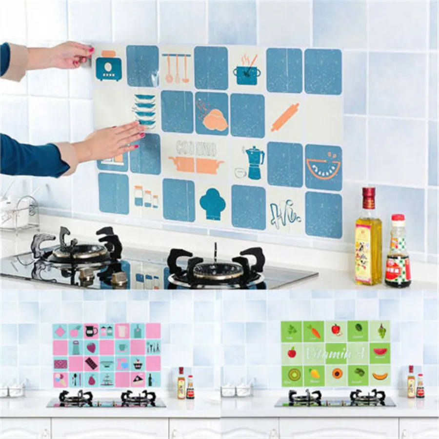 Водостойкая настенная наклейка из ПВХ украшение для кухни и дома самоклеящиеся