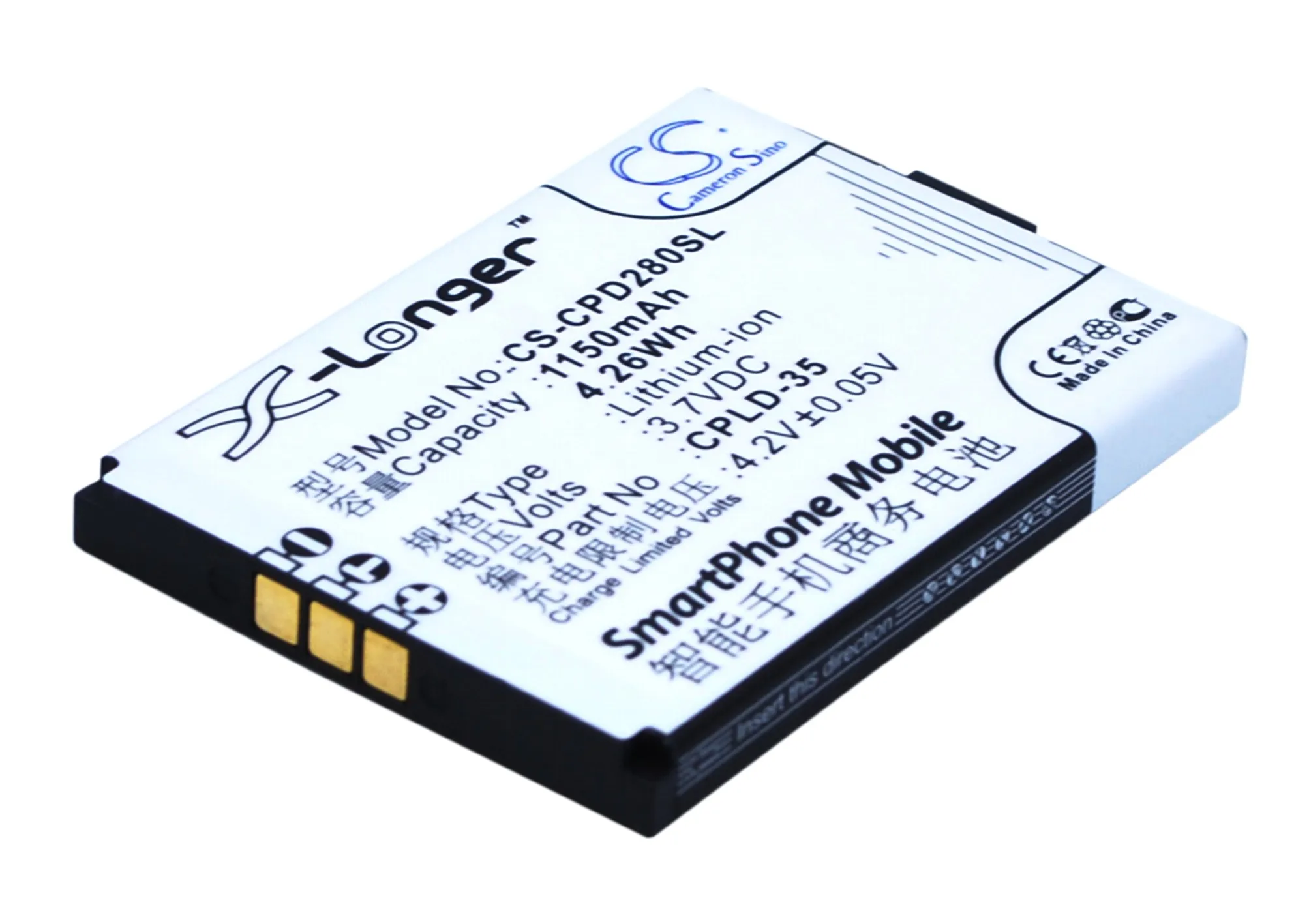 CPLD 35 батареи Cameron Sino 1150mAh для Coolpad D280 D520 E200 E210 E570 E600|Аккумуляторы мобильных