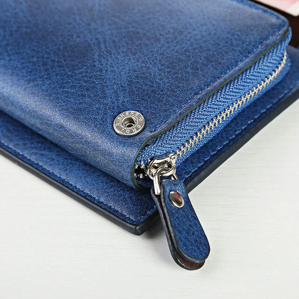 Aelicy New Arrive Fashion Retro Matte Stitching Wallet PU Leather Standard Wallets Women Casual Hasp Dollar Price 2019 | Багаж и сумки