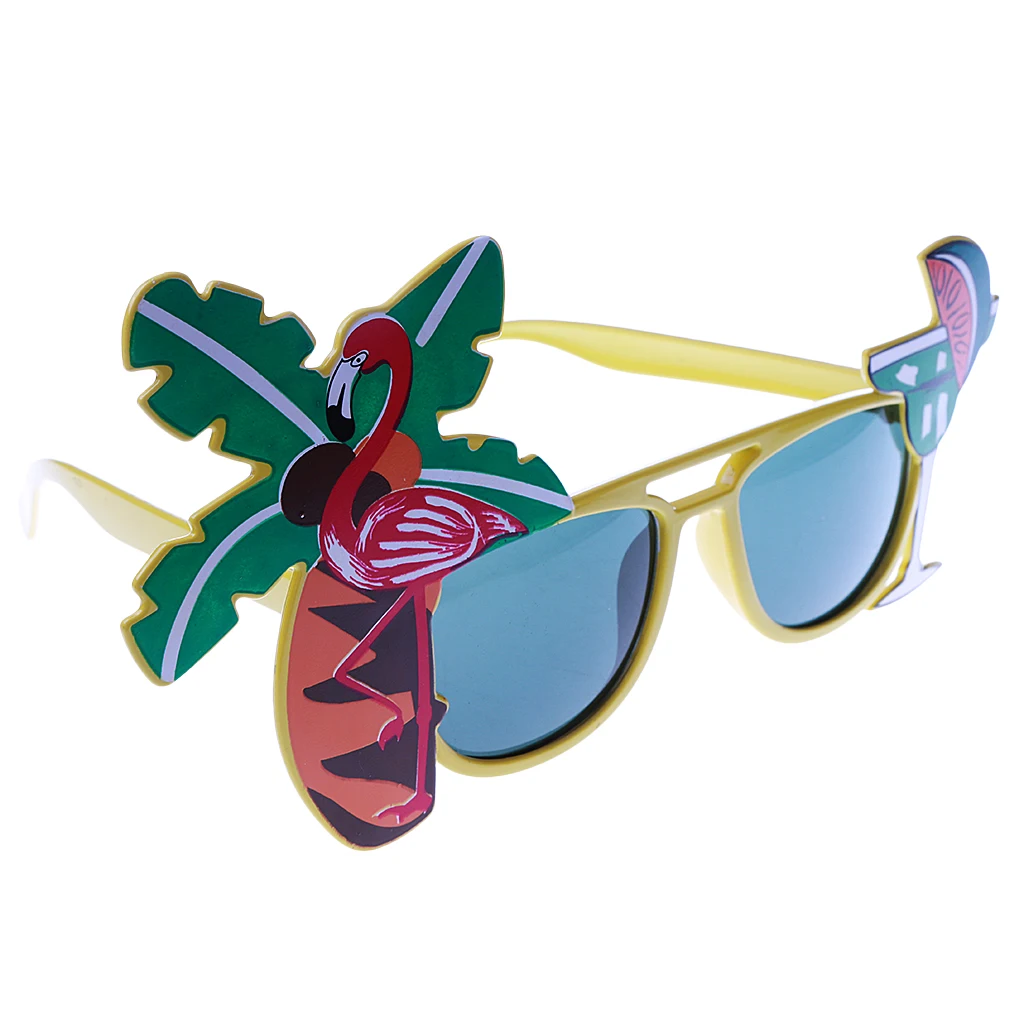 Солнцезащитные очки фламинго Гавайские Модные Коктейльные с пальмой новинка