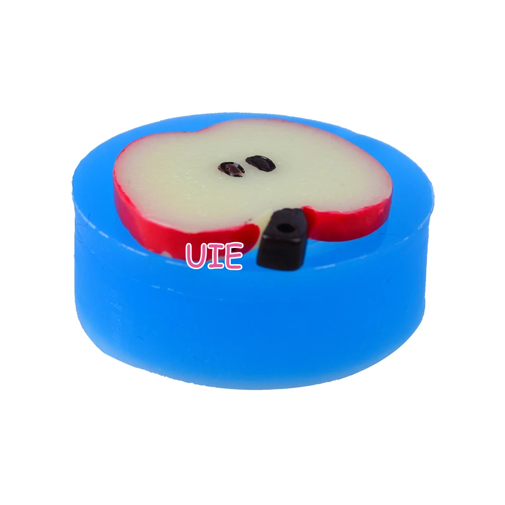 SYL107U 29 мм Apple среза формочка для силиконовой подвески-фруктовая Форма Fondant