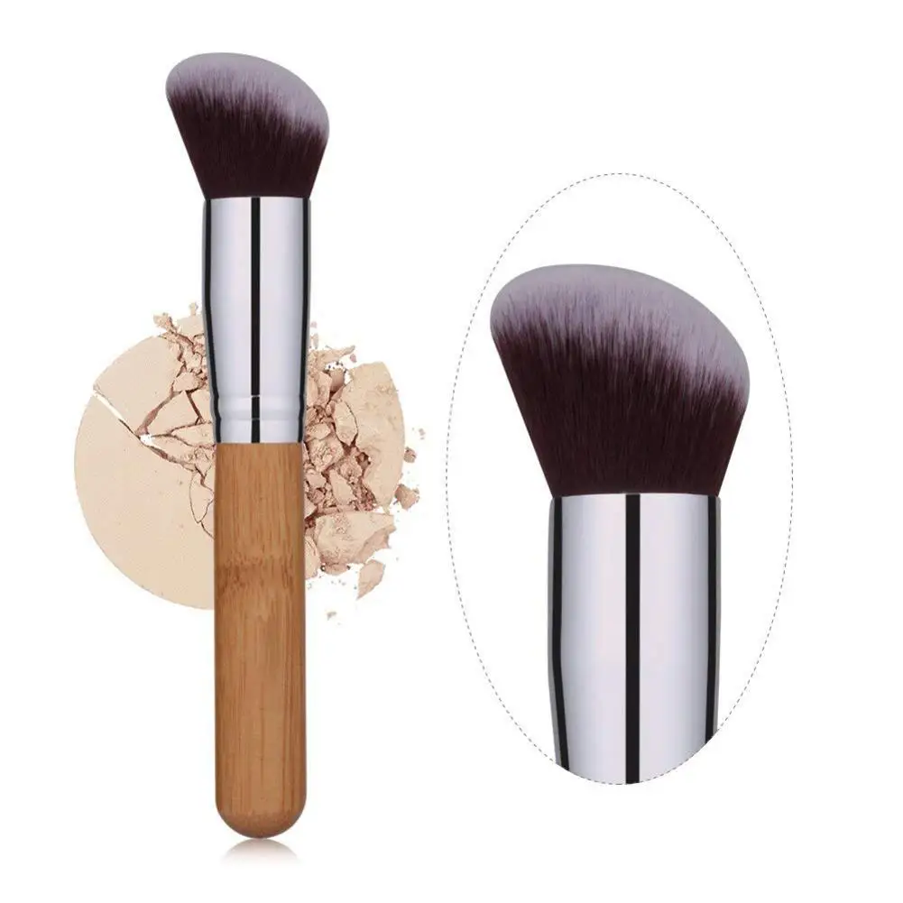 11 шт. бамбуковые кисти макияж румяна основа тени для век подводка глаз бронзер