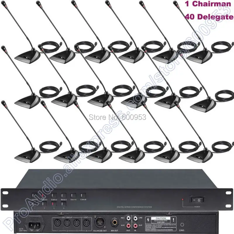 Новый профессиональный проводной цифровой настольный микрофон для конференц