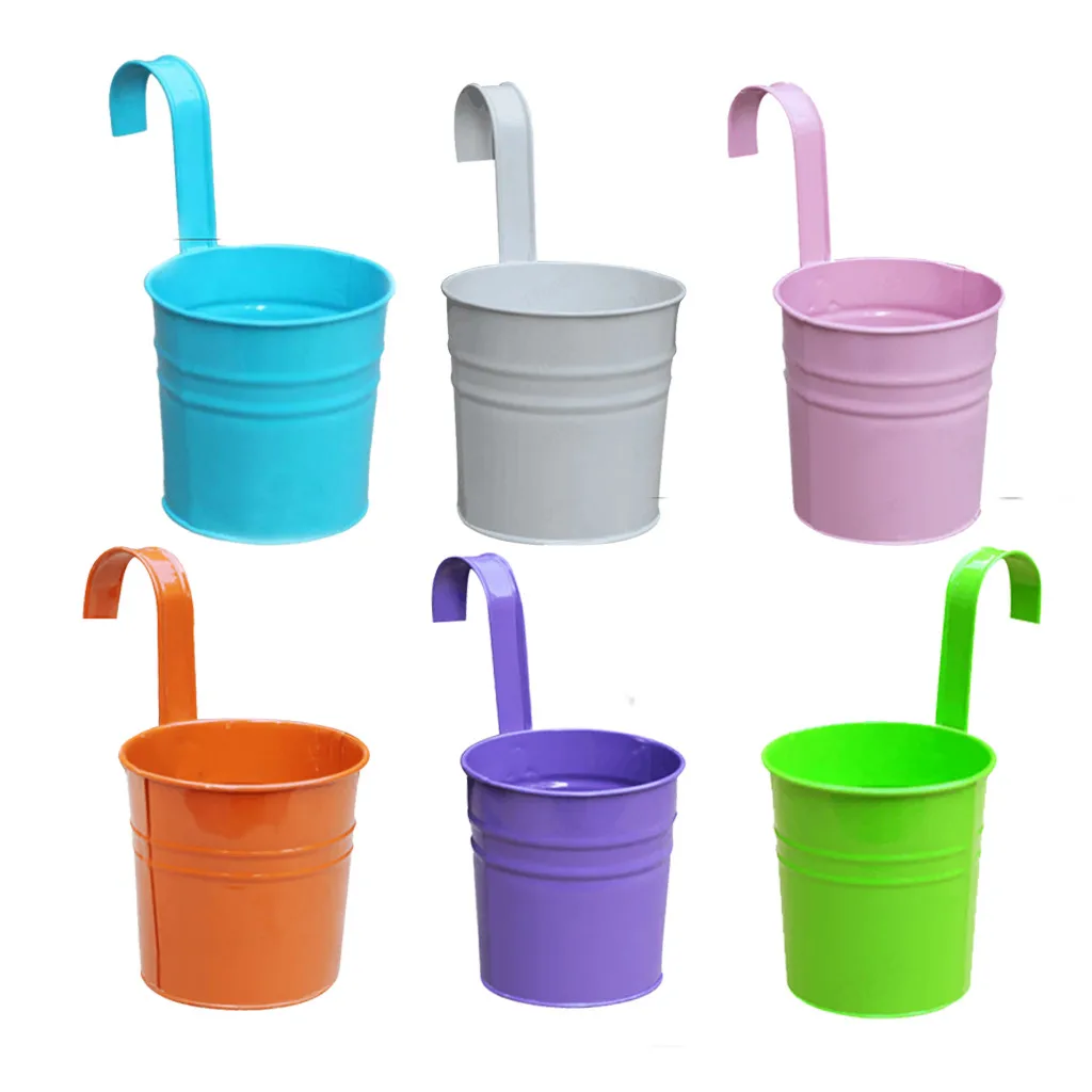 2019 Новые цветочные горшки открытый металлический железный подвесной Балконный