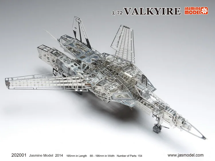 MMZ модель Jasmine 3D металлическая головоломка 1/72 Валькирия космическая крепостная сборка Металлическая Модель Набор DIY 3D лазерная резка модель головоломка
