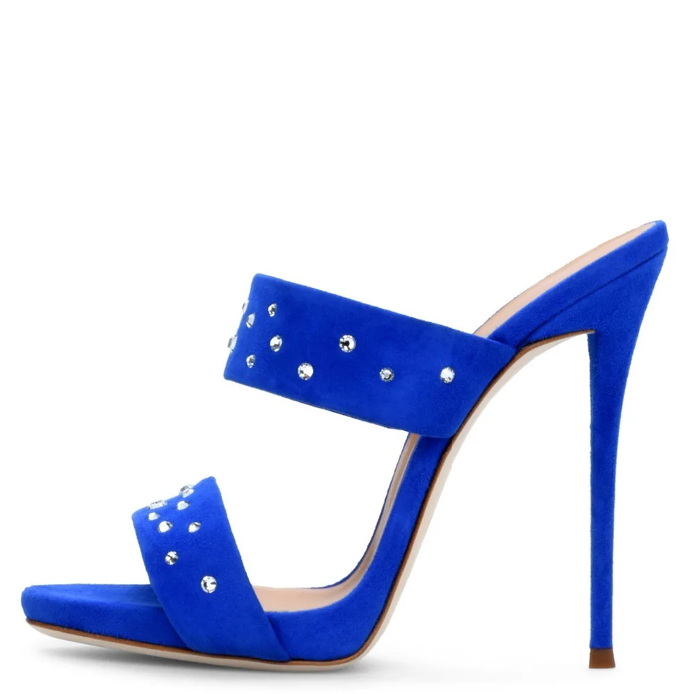 

newest women slides suede crystal sexy high heels slippers women gladiator sandals casual beach shoes pantoufle femme chinelos