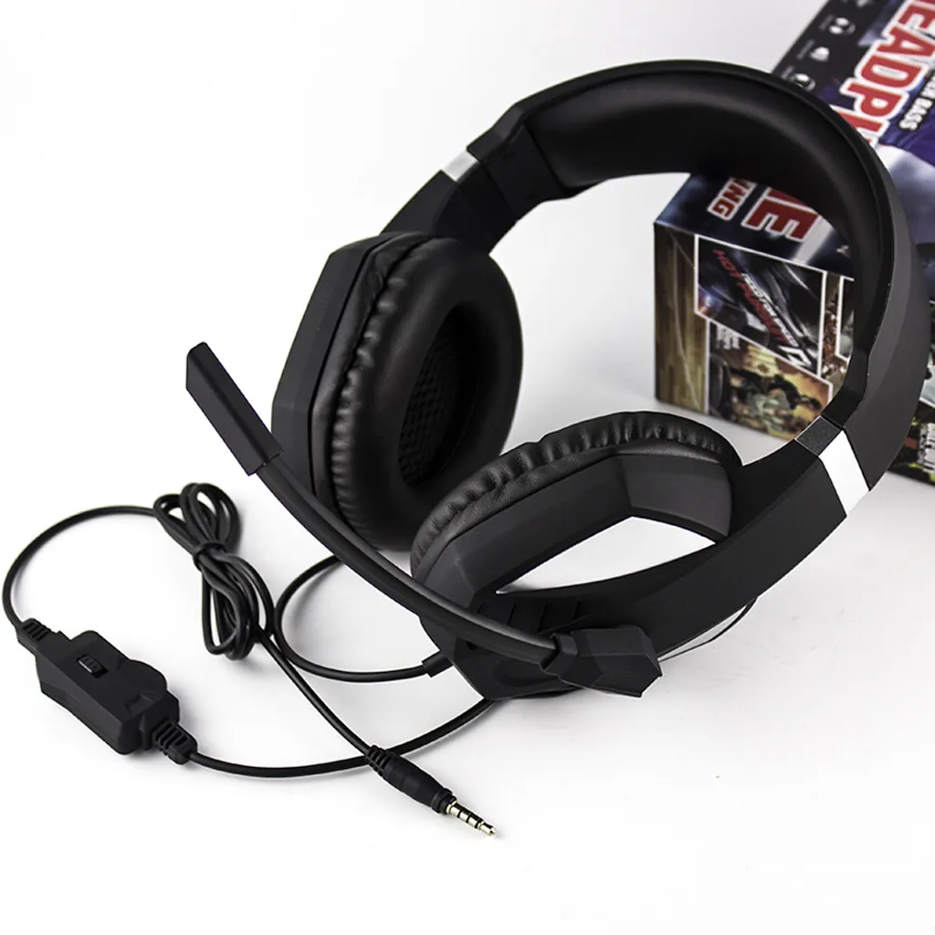 New Gaming Headset Voice Control Wired For PS4 Games Large Headphones Pc | Электроника