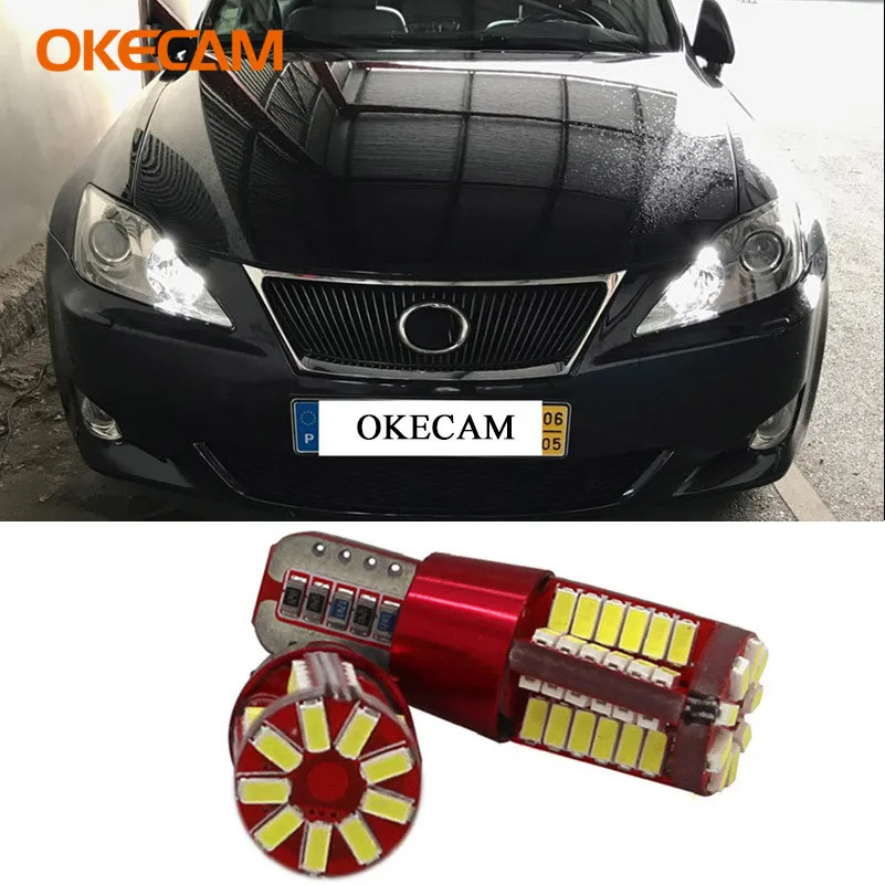 2x T10 W5W Автомобильные светодиодные Габаритные парковочные огни для Lexus IS250 RX300 GS300 RX