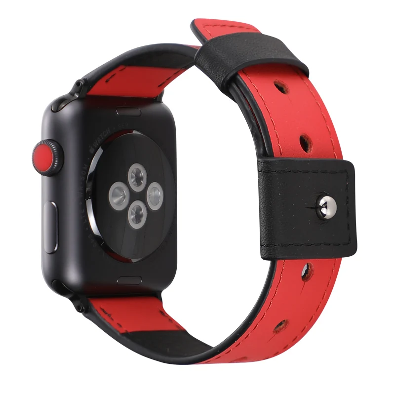 Новый кожаный ремешок для Apple Watch band 4/3/2/1 спортивный l образный браслет iwatch серии