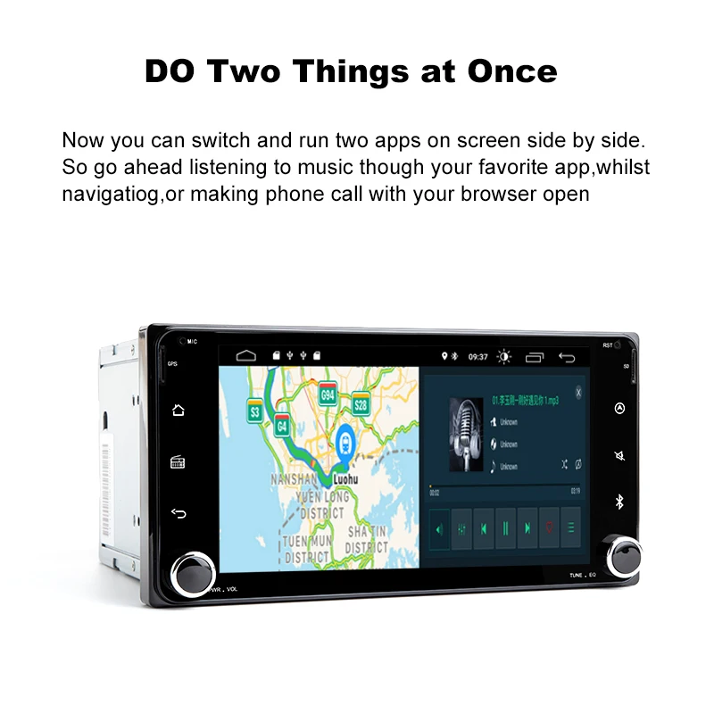 2din GPS Android 9 0 Автомобильный мультимедийный плеер для Toyota Land Cruiser 100 200 Prado 120 150 Rush Corolla