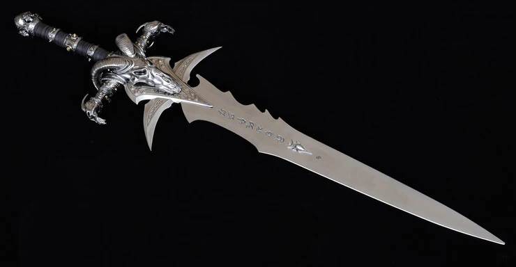 S1702 вау Король смерти Рыцари FROSTMOURNE ARTHAS меч 1:1 Реплика с 3D креплением 47