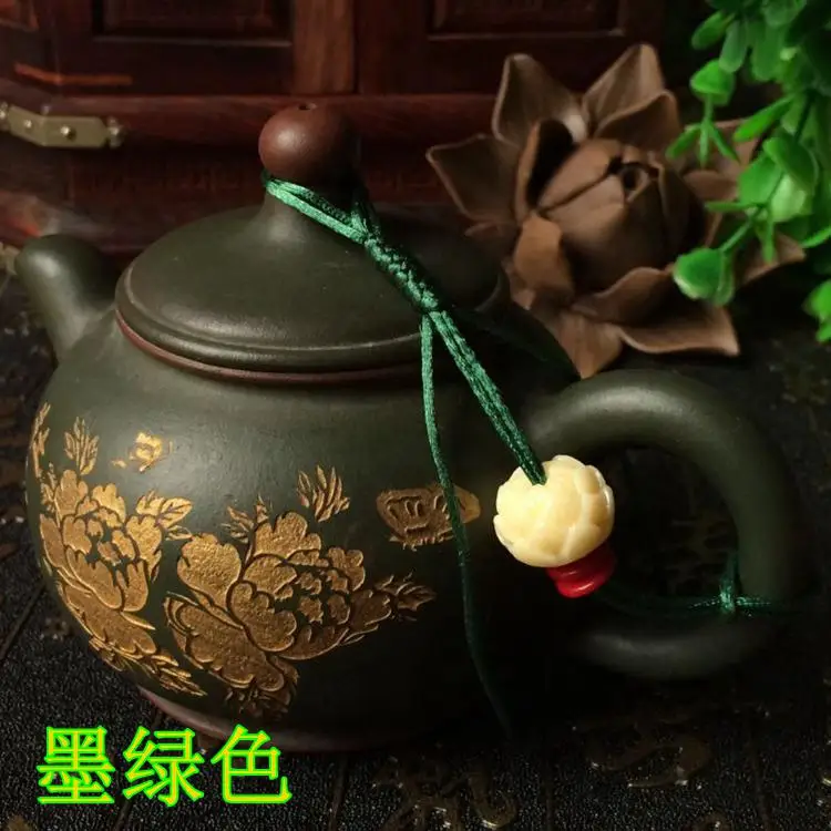 Diy лотоса крышка веревка чайник для чайной церемонии крышка чашки - Цвет: 7