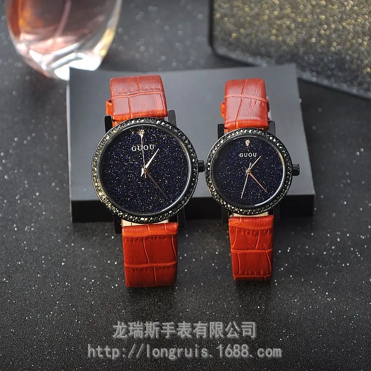 Часы наручные GUOU женские кварцевые Модные Простые повседневные