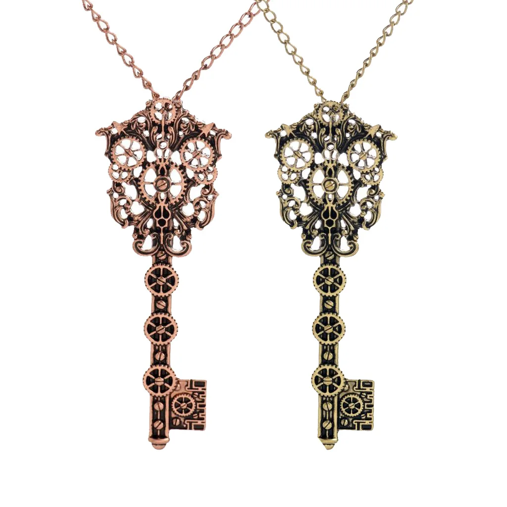 2 шт. винтажная филигранная цепочка в виде скелета для ключей Cog стиле стимпанк
