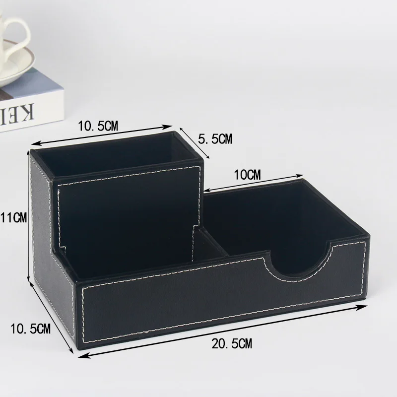 Креативный настольный офисный деревянный держатель для ручек из искусственной