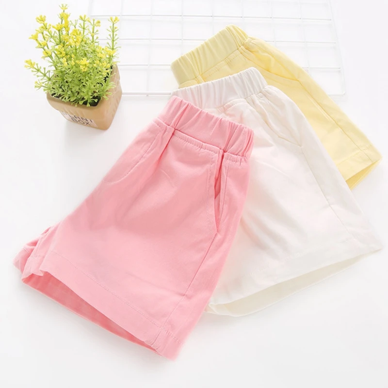 Шорты для девочек летние детские шорты популярные повседневные из хлопка