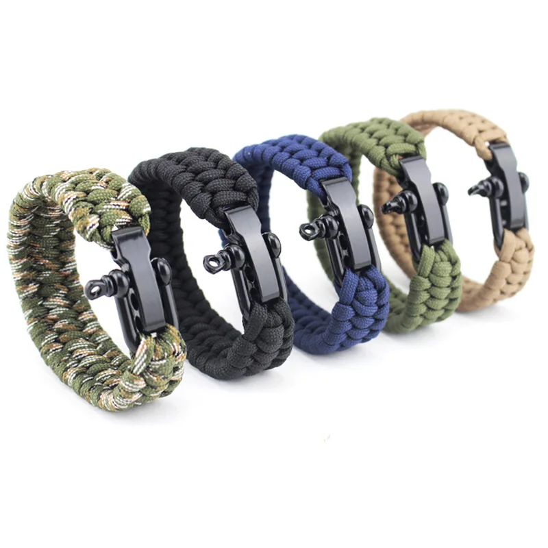 New Arrival Mens Stainless Steel Anchor Shackles Black Leather Bracelet Surf Nautical Sailor Men Wristband Fashion Jewelry | Украшения и