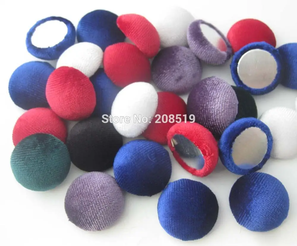

NBNKVO 23MM round shape covered buttons for garment mixed colors 50 pieces DIY hairclips button