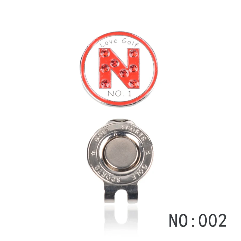1 шт. отметка для мяча гольфа с магнитной застежкой шапки гольф сплав активного