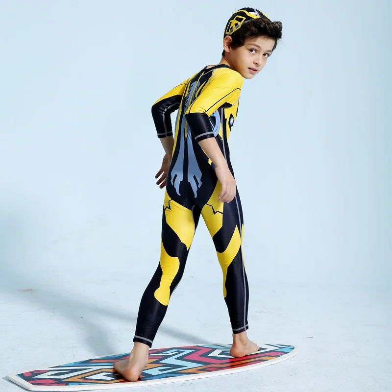 Детский купальный костюм с рисунком Рашгард для серфинга UPF50 + длинными рукавами