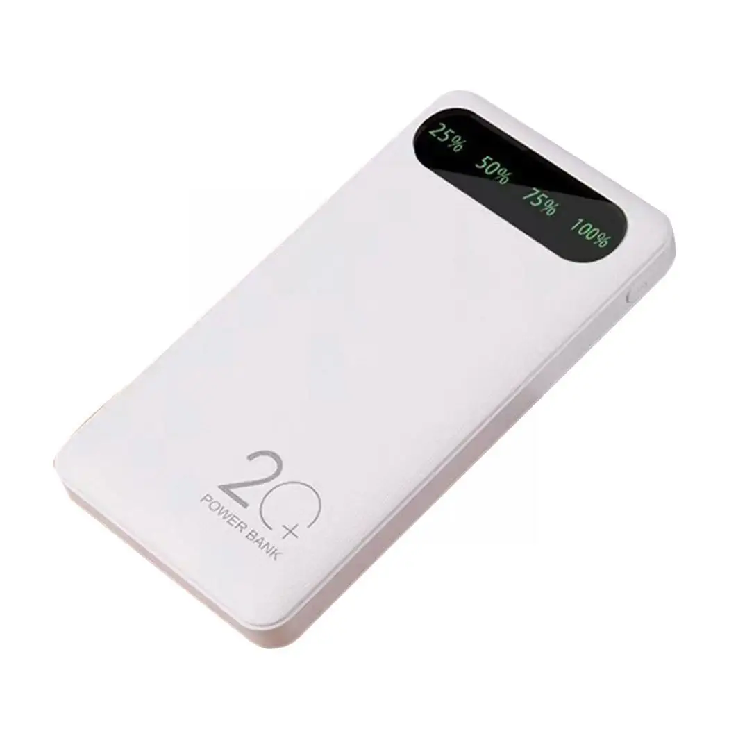 Практичный двойной usb порт светодиодный фонарик 10000 mAh lcd 5 V/1A V/2A порты цифровой