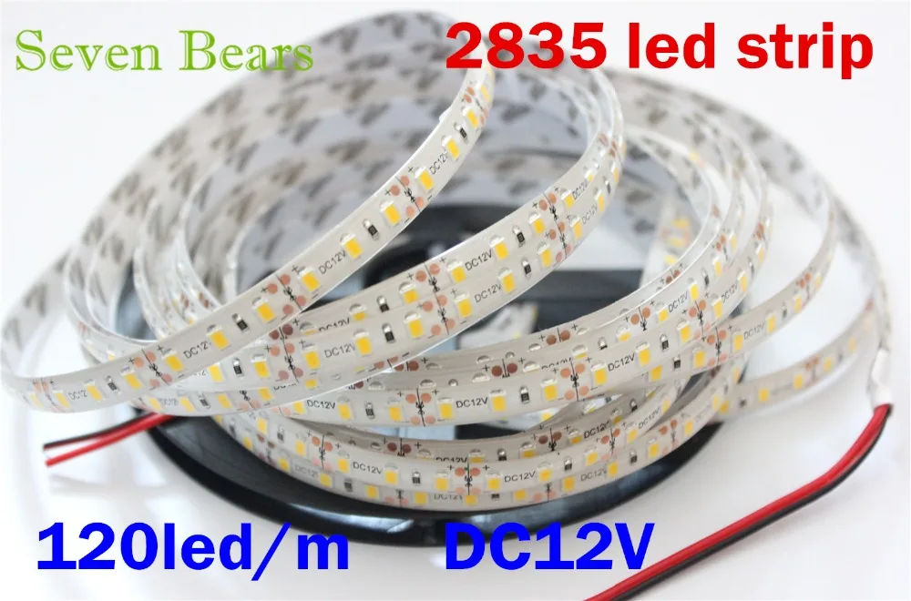 IP65 фонасветильник 5 м рулон 2835 SMD 120 светодиодов/м 600 светодиодов 12 В постоянного