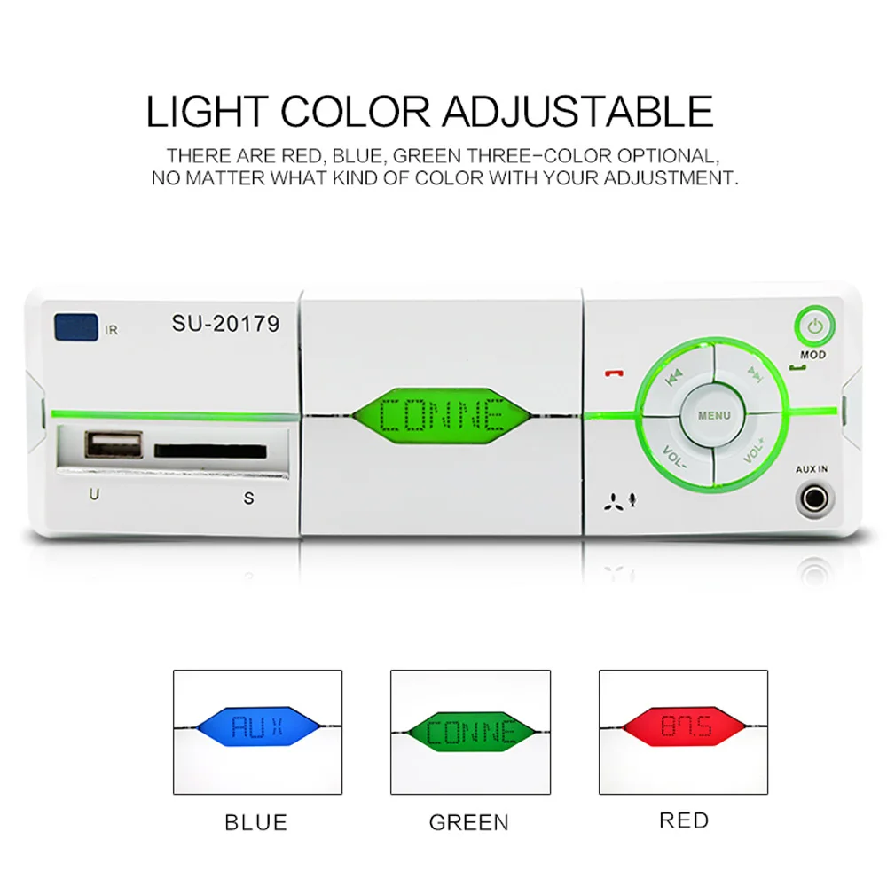 Автомобильный радиоприемник стереоплеер Bluetooth держатель телефона MP3 FM/USB/1