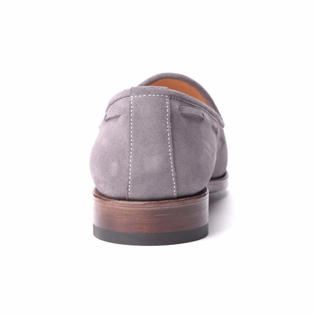 Лоферы мужские из натуральной замши на плоской подошве размеры США 6-13 | Обувь