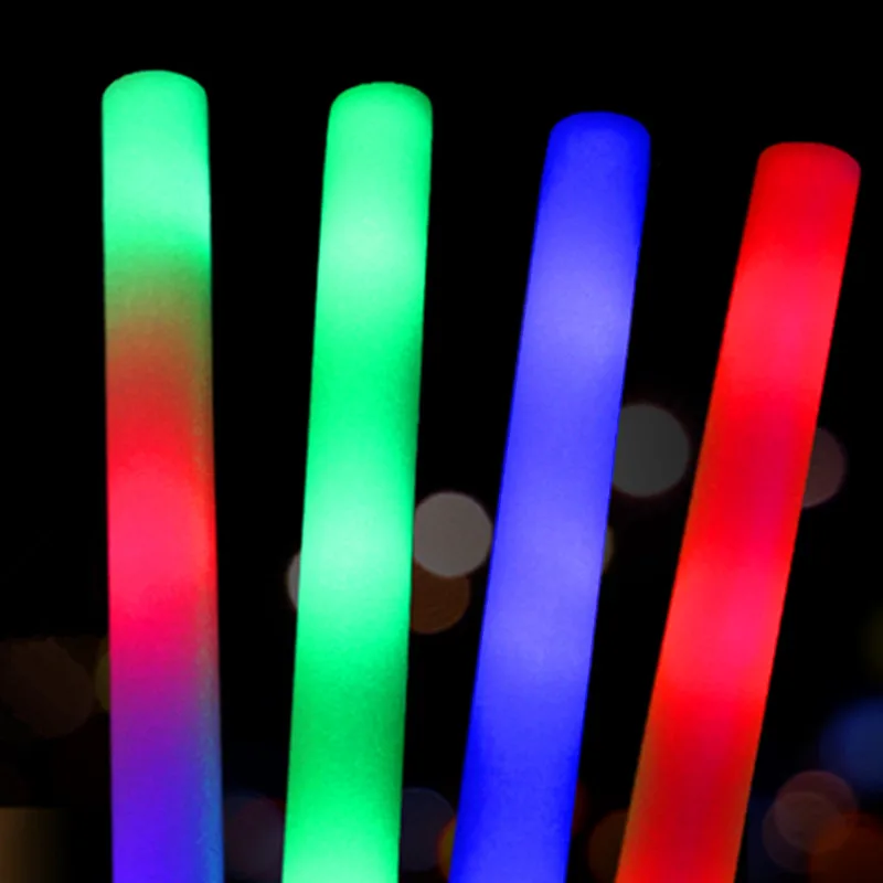 FoamGlow sticks цветная светящаяся палка безопасная светлая палочка Ожерелье Браслеты