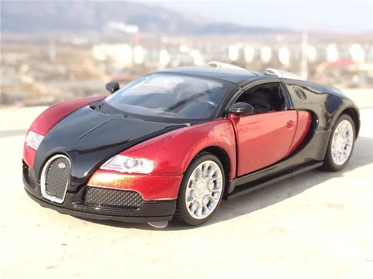 1:32 Масштаб Bugatti Veyron литая под давлением модель автомобиля с оттягивающимся назад игрушечным автомобилем электронная машина с мигающими детские игрушки подарок - Цвет: B