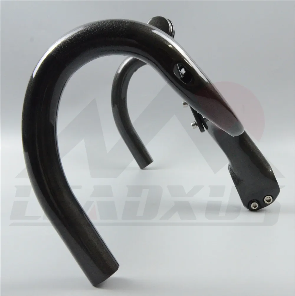 

LEADXUS GIHB02 Integrated Carbon Handlebar Road Bicycle Handlebar/Bent Bar Carbon Bike Handlebar Size 400/420/440mm