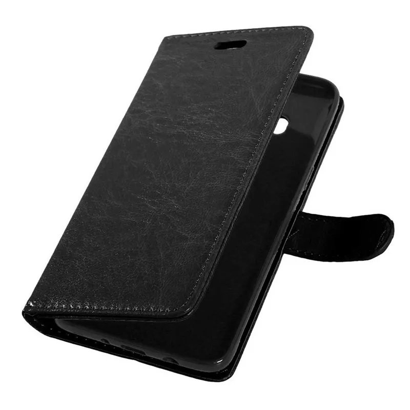 Кожаный чехол-книжка Crazy Horse для Samsung Galaxy J710 J76 J7(2016) с подставкой | Мобильные