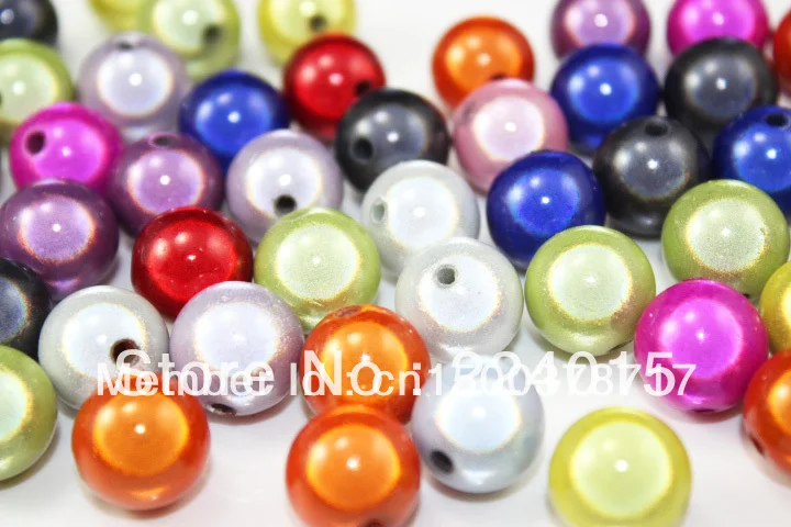 100 шт/10 мм многоцветные чудесные бусы/Perles Magiques акриловые круглые бусы DIY |