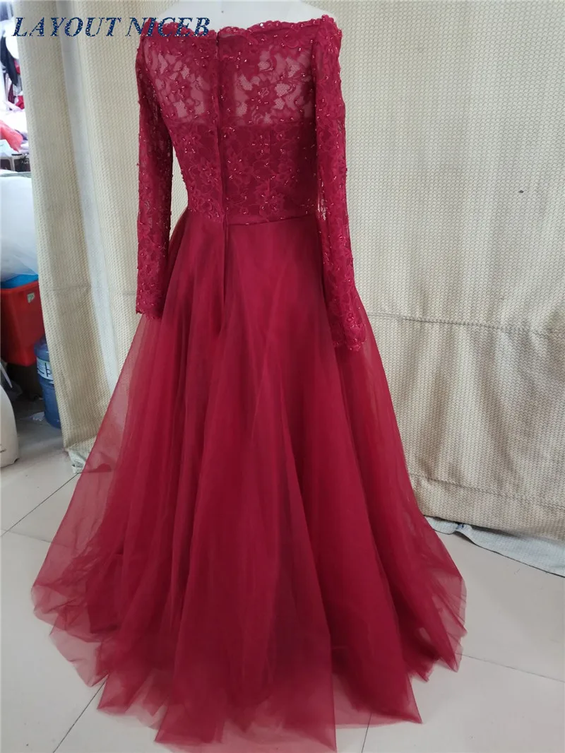 Vestido De Novia 2018 романтическое красное вечернее платье с открытыми плечами и