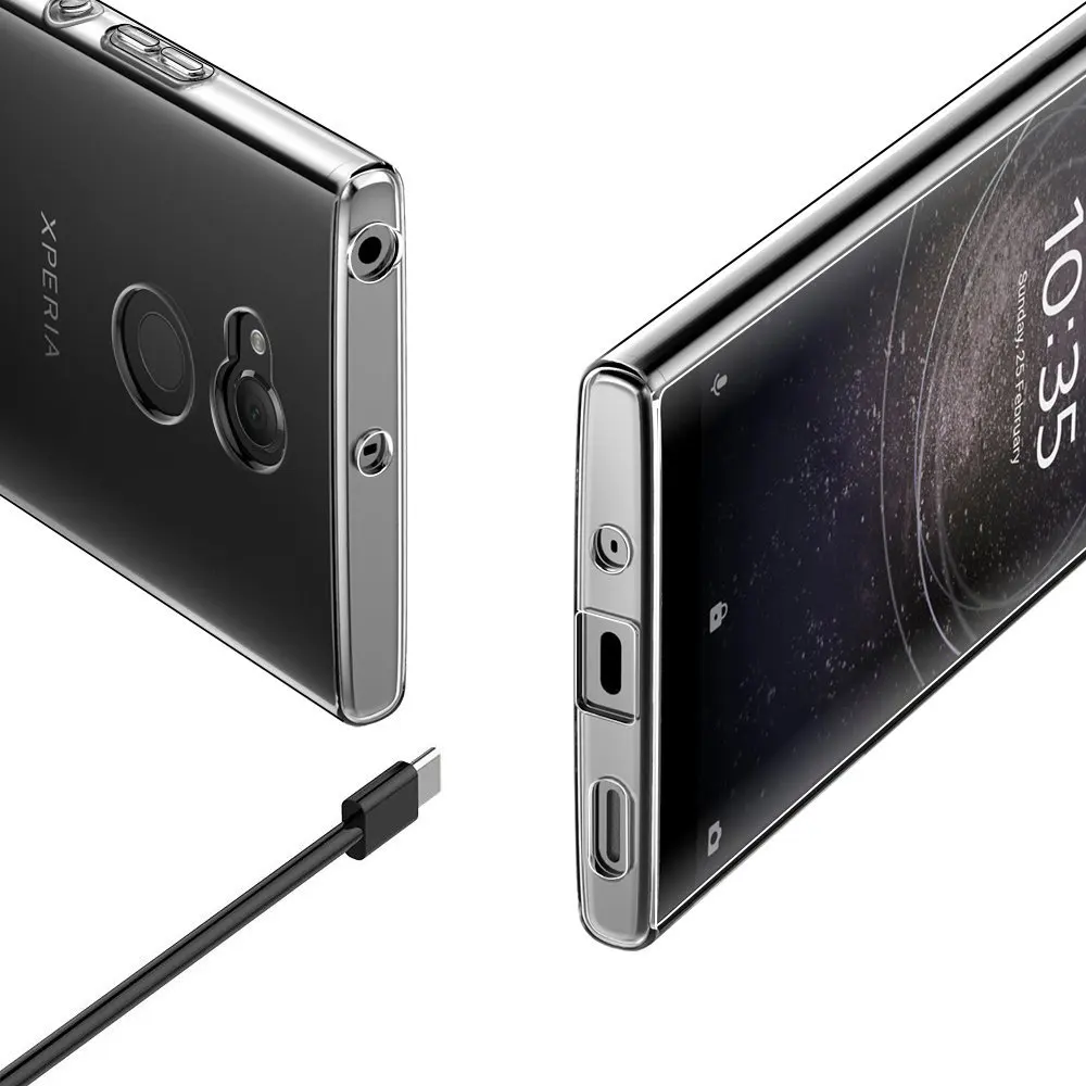 Прозрачный ТПУ чехол UPaitou для Sony Xperia XA2 ультра-прозрачный мягкий Sinicon Ultra |