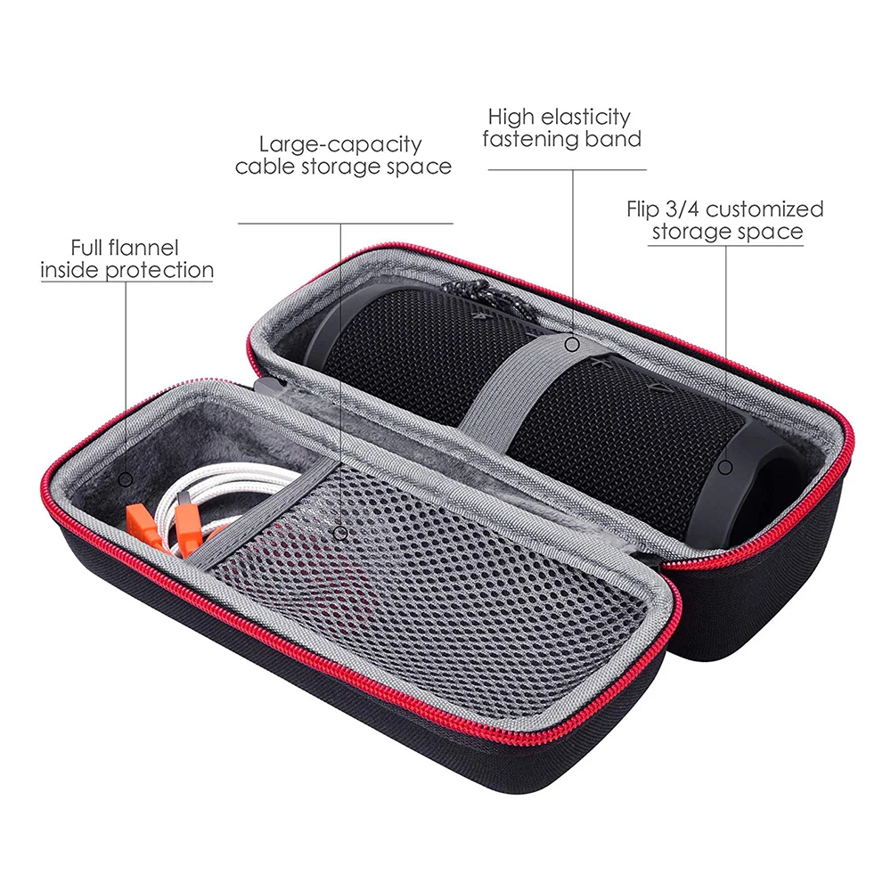 Жесткий EVA Дорожный Чехол для JBL Flip 1/Flip 2/Flip 3/Flip 4 Splashproof портативный Bluetooth