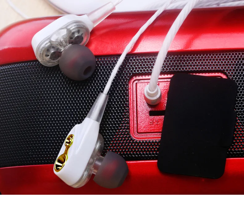 Наушники с двойным приводом Бас Сабвуфер наушники mp3 fone de ouvido audifos спортивные