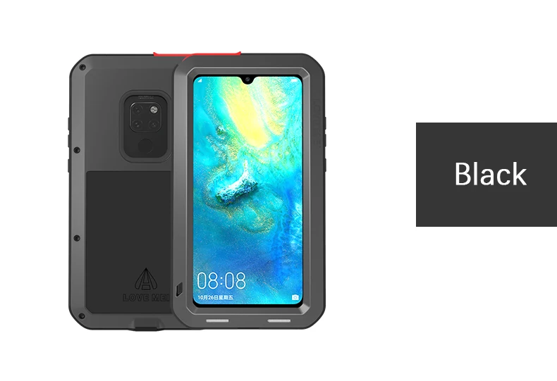 Металлический защитный чехол для huawei mate 20 Lite, водонепроницаемый чехол для huawei mate 20 mate 20, чехол с Gorrila glass Cover