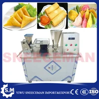 6000pcsh 220v 110v electric automatic dumpling maker machine samosa maker spring roll machine with conveyor belt