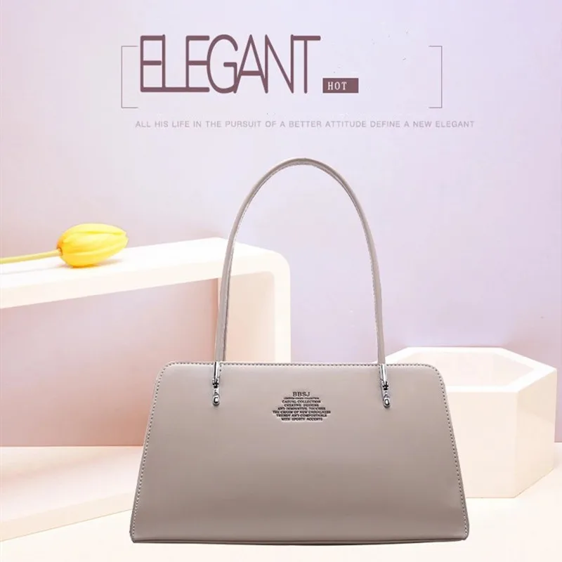 Элегантная модная женская сумка \ сумки кожаные простые женские OL Tote женская брендовая сумка через плечо Свадебная сумка 7963