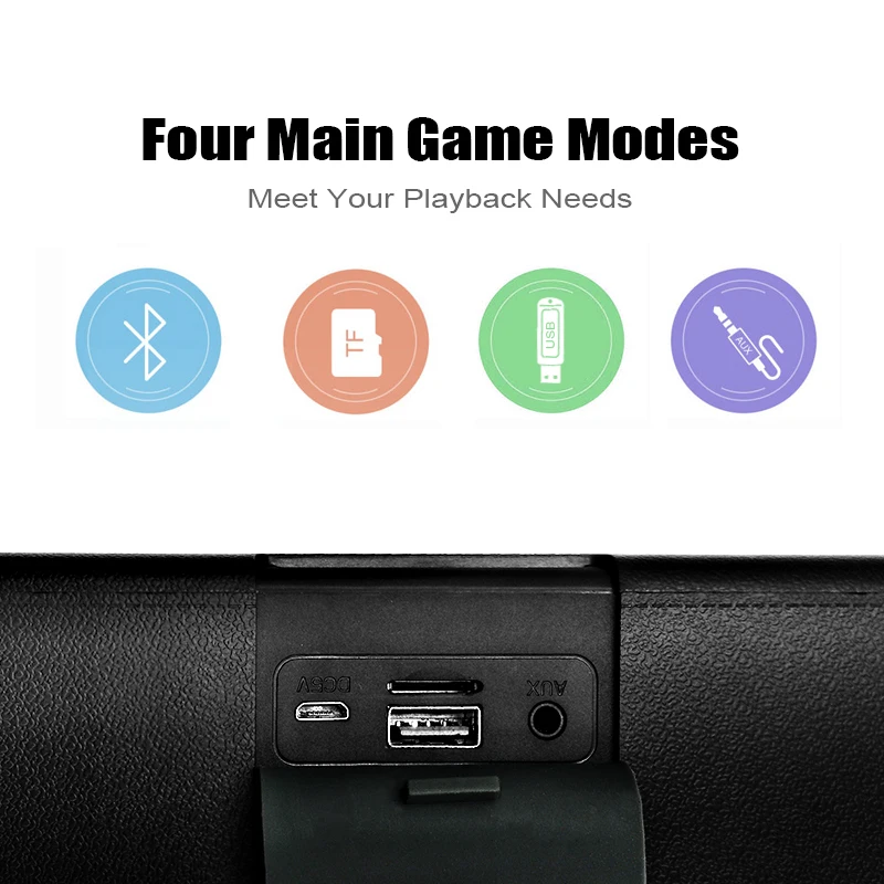 Портативная беспроводная Bluetooth-Колонка M &amp J 10 Вт Саундбар с поддержкой TF-карт USB