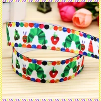 new 78 free shipping hungry butterfly printed grosgrain ribbon hair bow headwear party decoration wholesale oem 22mm h4110