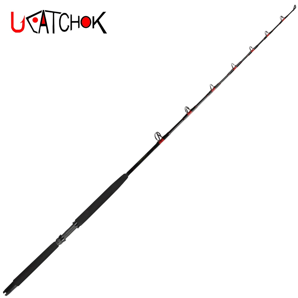 Wholesale 2pcs/pack 1.8M single section marine boat slow casting jigging trolling rod