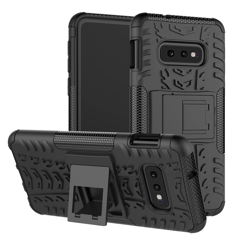 Жесткий армированный силиконовый чехол для samsung Galaxy S10E S8 S9 S10 Plus Pro Note 8 9 |
