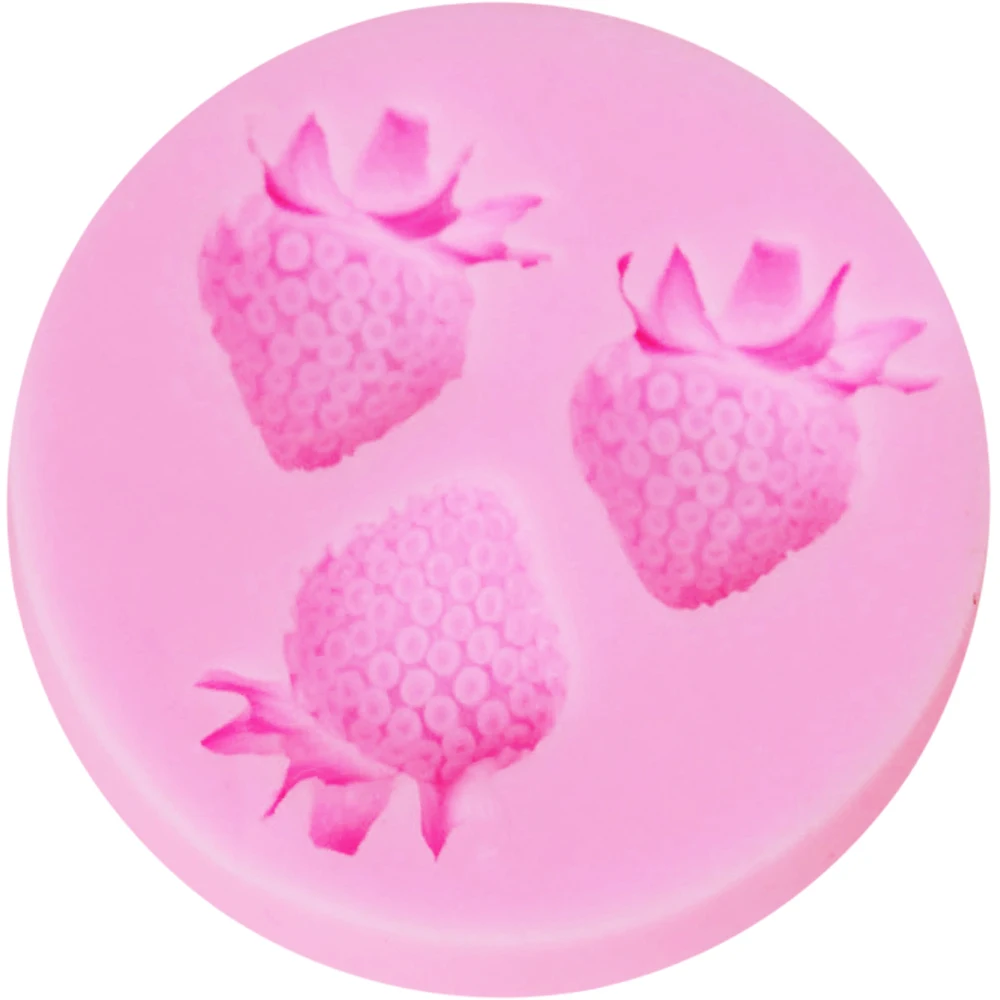 Kaymiklee M056 Новый Еда Класс силиконовые Прекрасный Клубника помадка торт sugarcraft