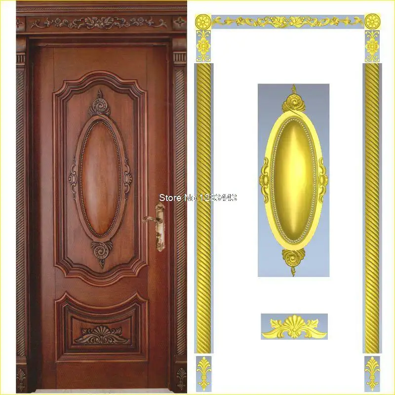 7 шт./лот Door_1 3D модель STL рельеф для станок с ЧПУ формат мебель декор мебели |