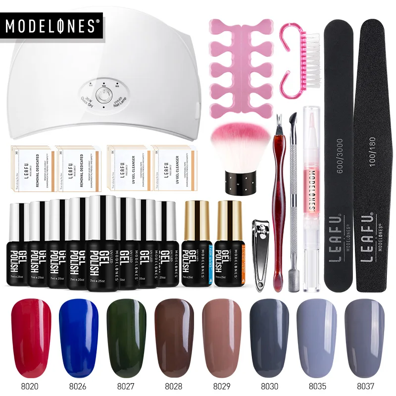 Modelones 22 шт./лот светодиодный Гель лак для ногтей Дизайн светодиодные инструменты