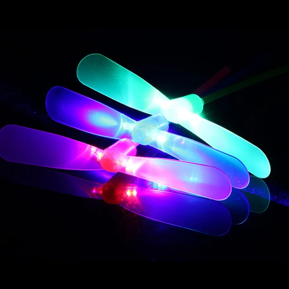 5 шт./лот светящиеся наручники бамбуковые летающие игрушки гаджеты детский сад