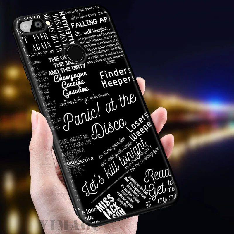 YIMAOC Panic At The Disco Band мягкий чехол для huawei mate 20 10 P30 P20 Pro P10 P9 P Smart Z 2019 &amp Nova 3 3i Lite |