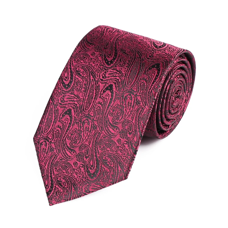 

8CM Wide Gravata Bandanna Paisley Flower Neck Ties for Men Tie Slim Wedding Neckties Mens Necktie Cravate